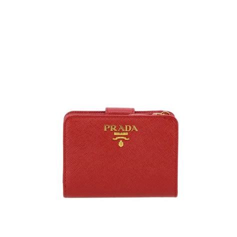 prada billetera roja|Artículos De Piel Pequeños Para Mujeres .